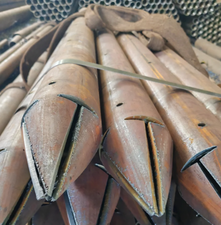 黔西南出尖打孔加工无缝注浆钢花管注浆管厂家